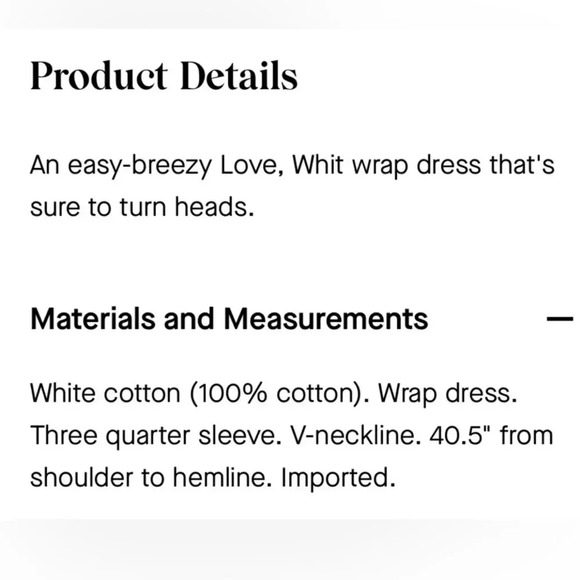 LOVE, WHIT BY WHITNEY PORT WRAP DRESS, NWT - Picture 8 of 10